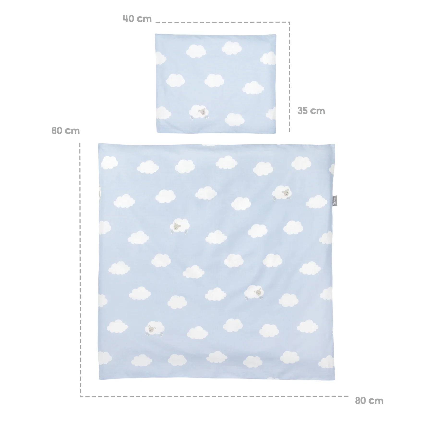 Roba Komplettwiegenset  40 x 90 cm Kleine Wolke blau inkl. Ausstattung