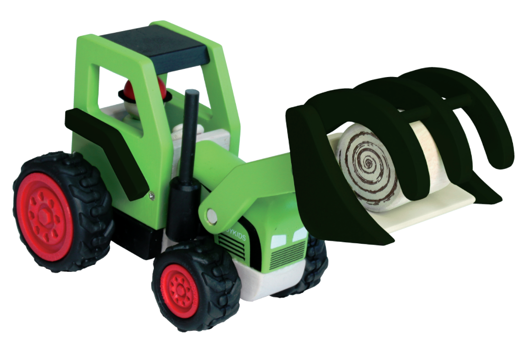 Spielba Traktor mit Heuballen