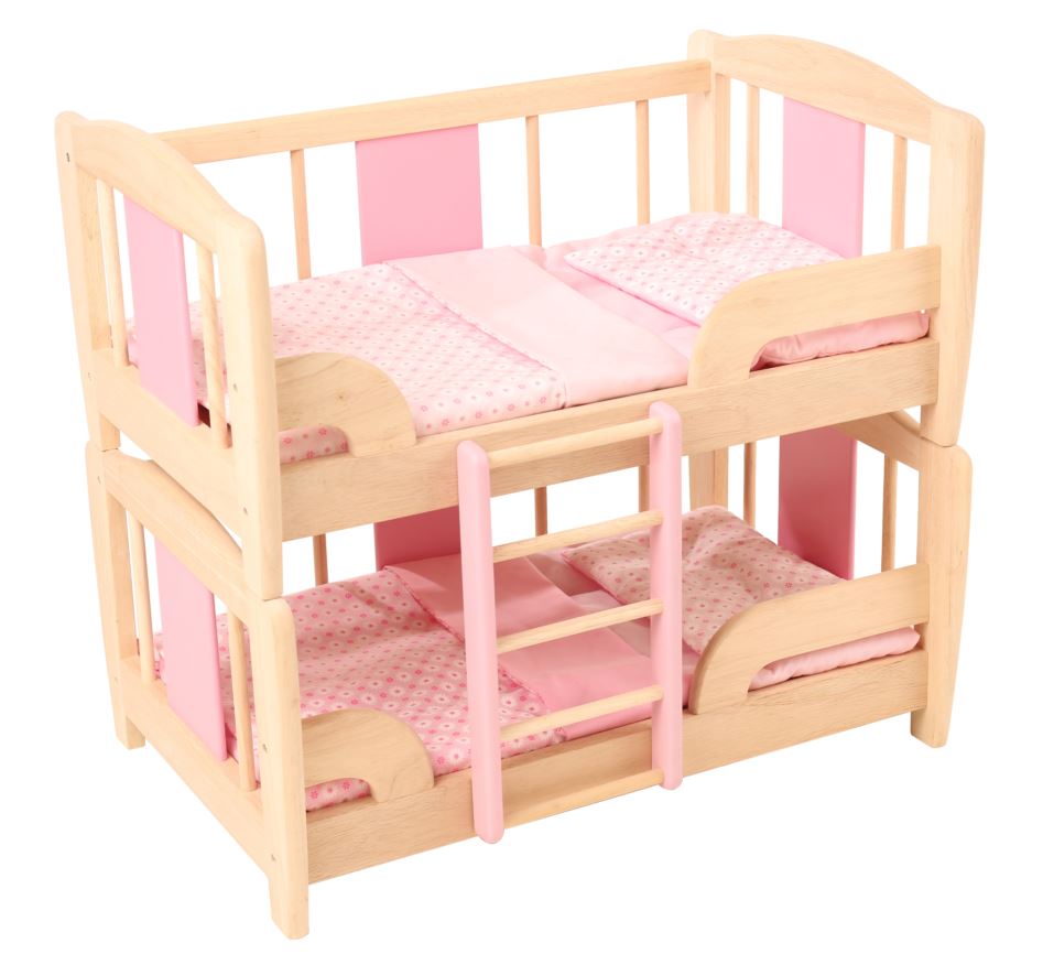Spielba Puppen-Etagebett mit Inhalt