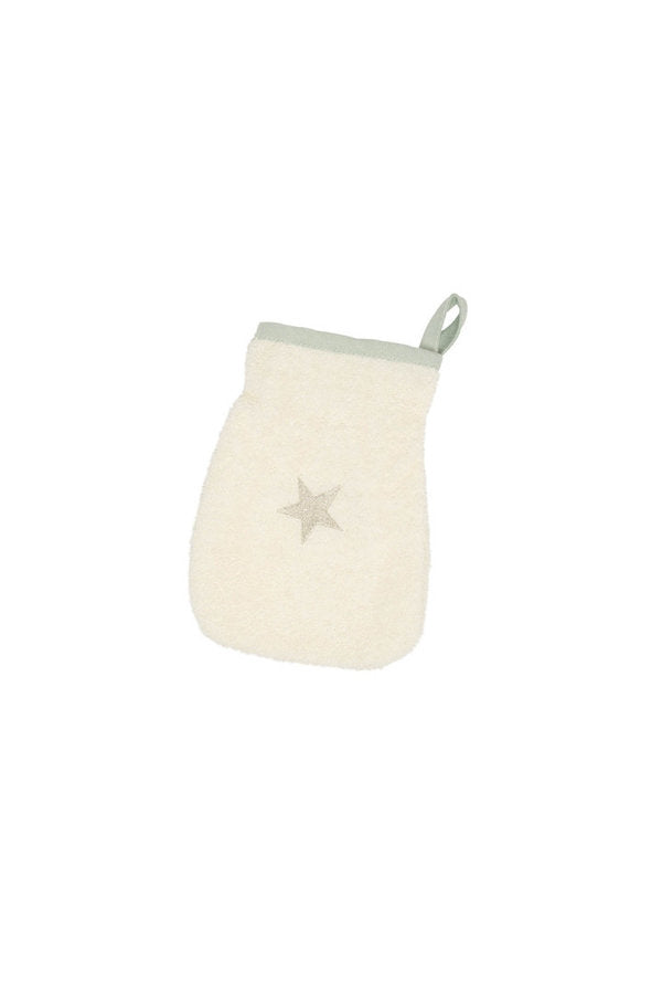 BeBe´s Collection Waschhandschuh Sternchen mint