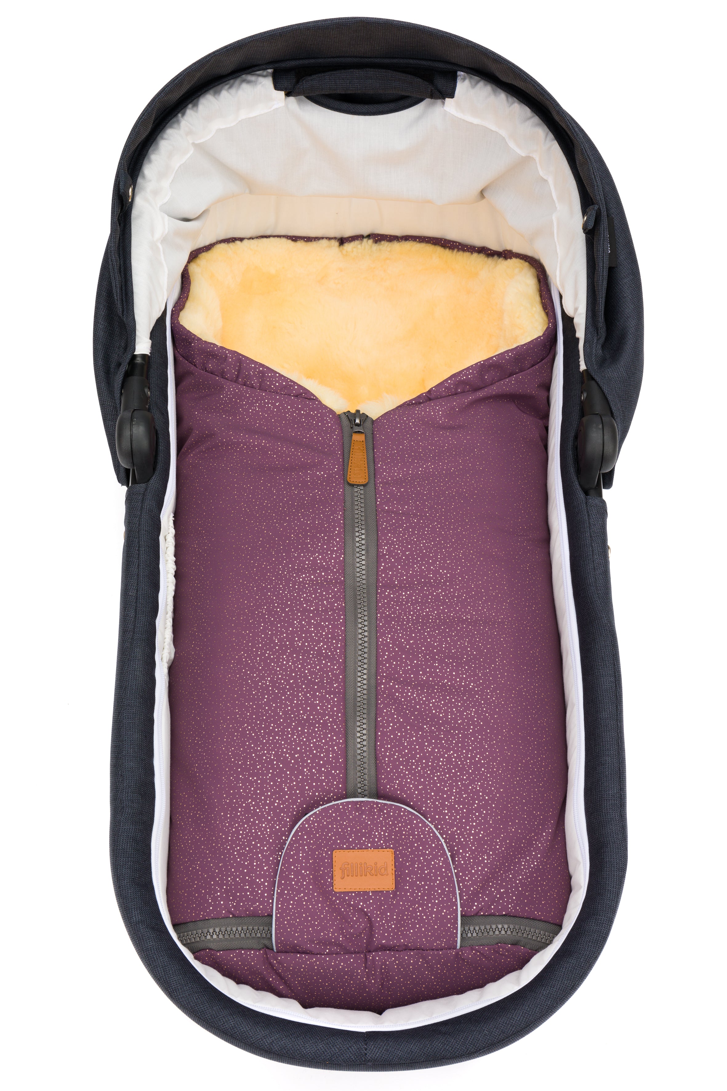 Fillikid Winterfusssack Lhotse für Wanne oder Babyschale Galaxy Berry
