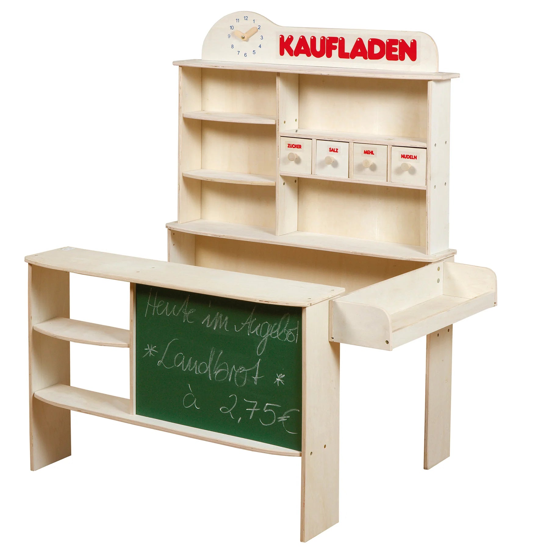 Roba Marken-Kaufmannsladen aus Holz natur