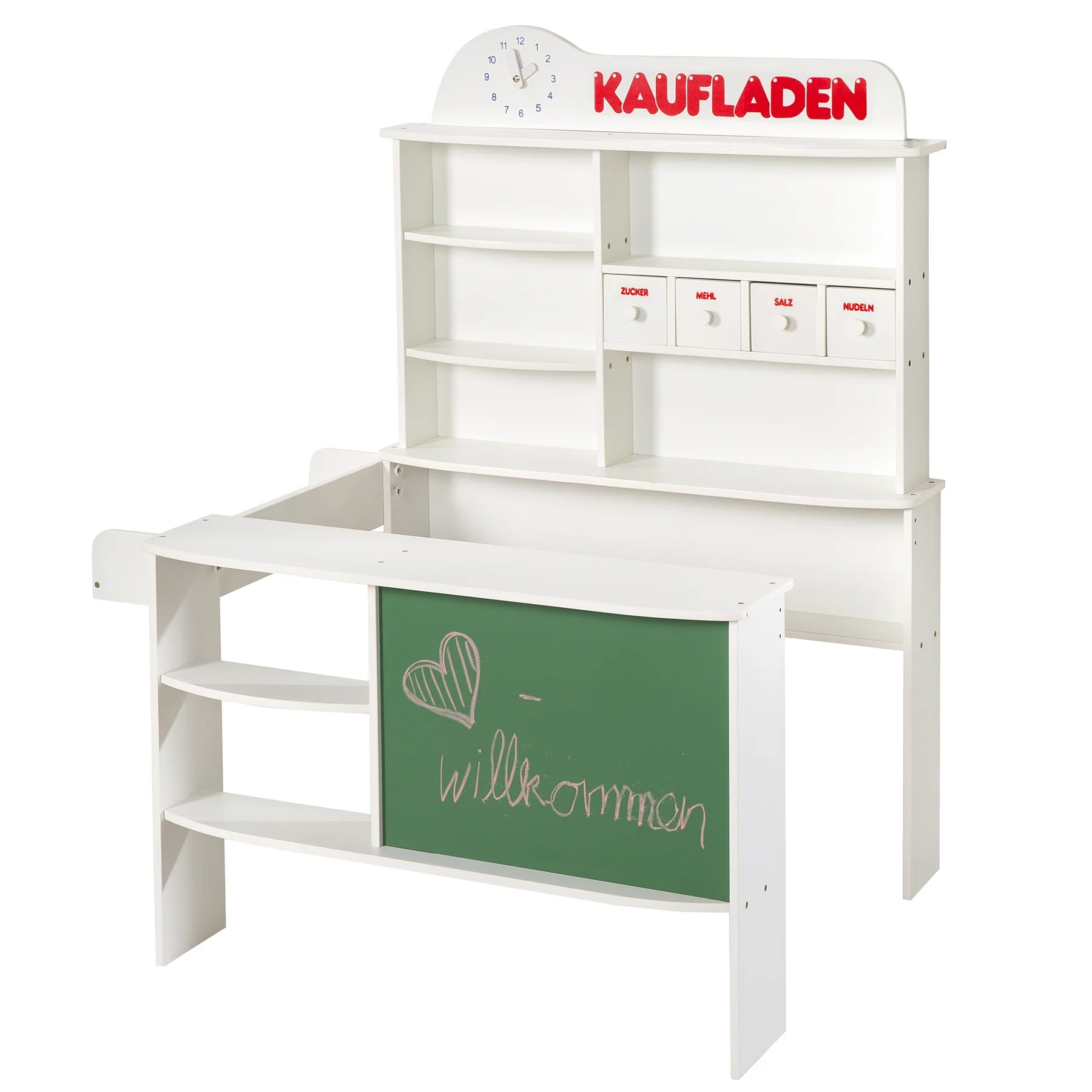 Roba Marken-Kaufmannsladen aus Holz, weiss