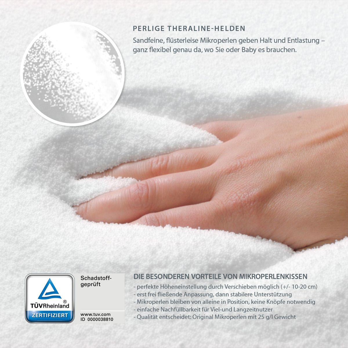 Theraline Stillkissen Das Original Theraline inkl. Bezug Dessin 188 "Wüstenkönig taupe"