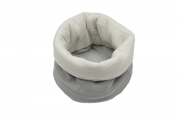 Bebe's Collection Musselin Pflegekörbchen Affe grau