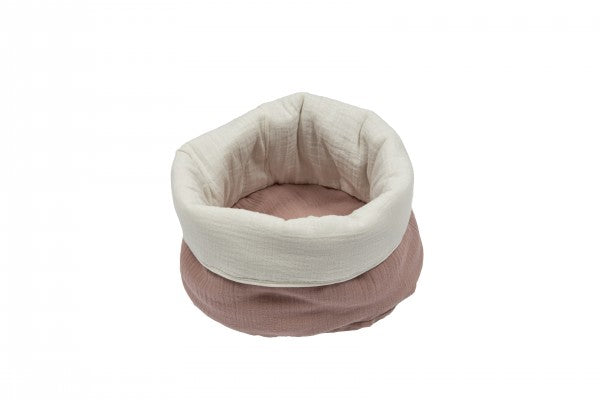 Bebe's Collection Musselin Pflegekörbchen Hund altrosa