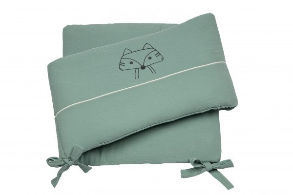 Bebe's Collection Musselin Nestchen 35 x 190 cm Fuchs grün