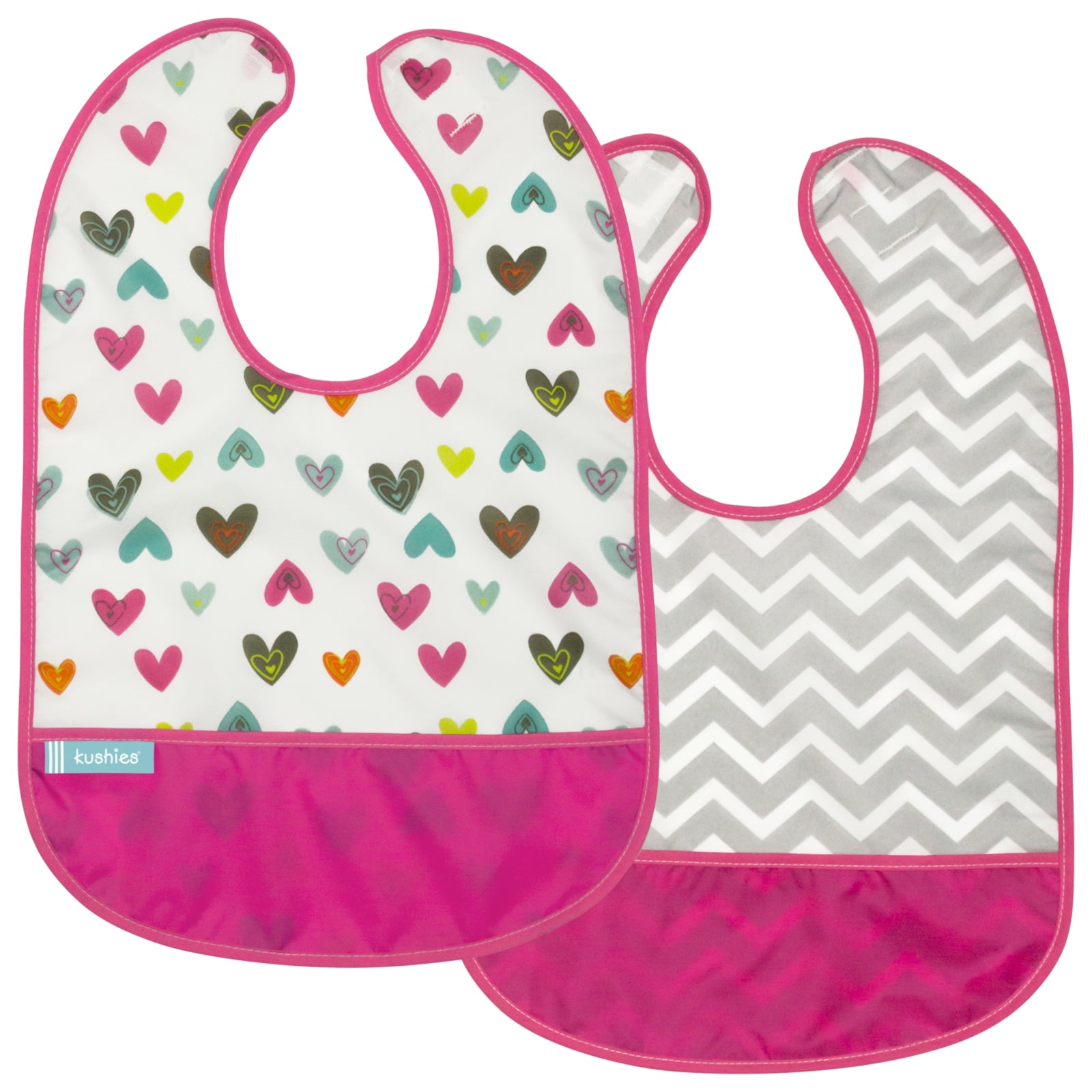 Kushies Lätzchen im 2er Pack CleanBib | 12m+