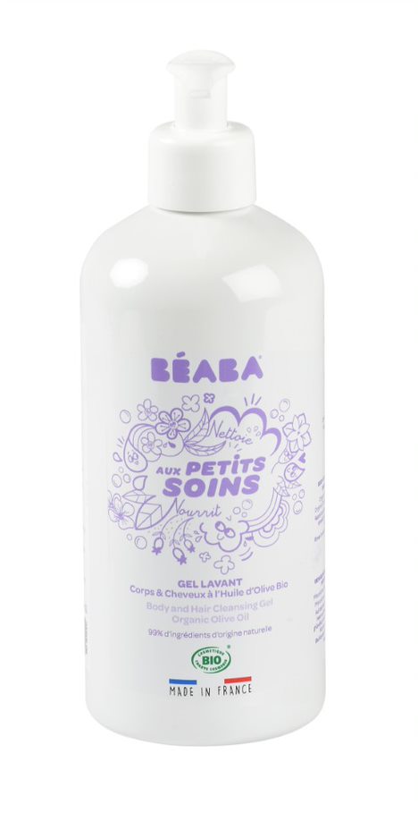 Beaba Reinigungsgel für Körper &amp; Haare - Bio-Olivenöl 500ml