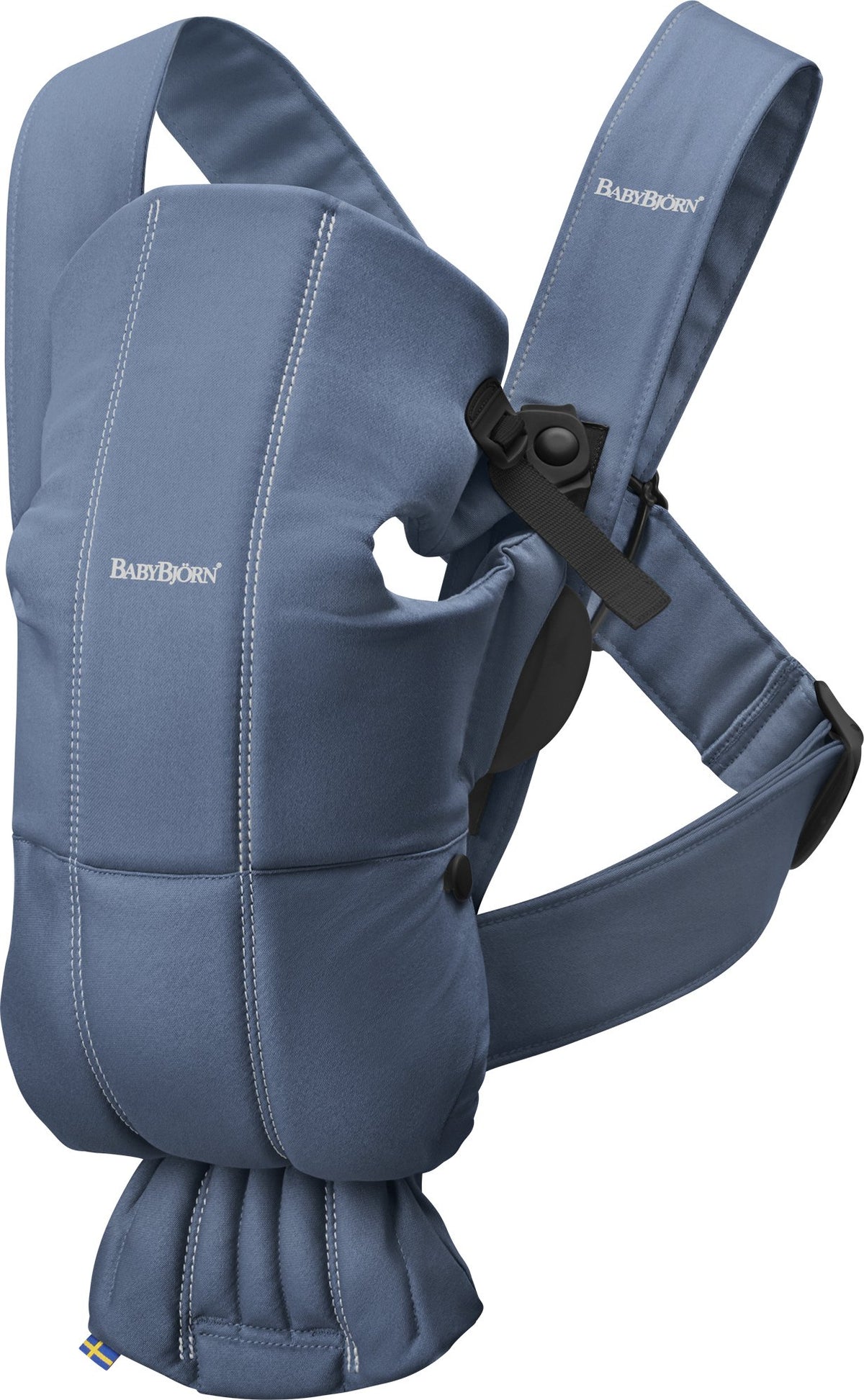 BabyBjörn Tragesitz Mini Cotton indigoblau