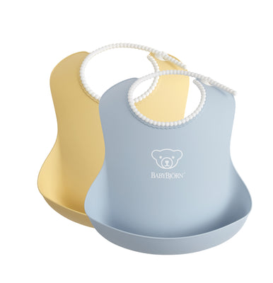 BabyBjörn Latz gross 2er Pack blass gelb/blass blau