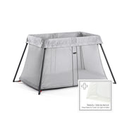 BabyBjörn Reisebett light Mesh silber inkl. Fixleintuch