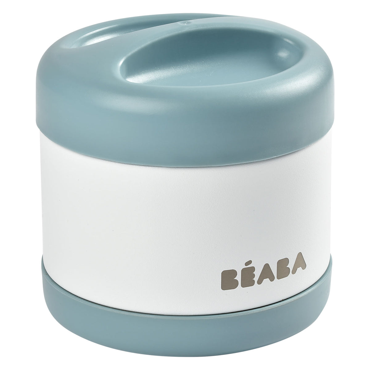 Beaba Thermobehälter aus Edelstahl 500ml blau/weiss