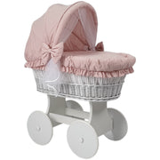 Bisal Stubenwagen Komplettset mit Verdeck rosa