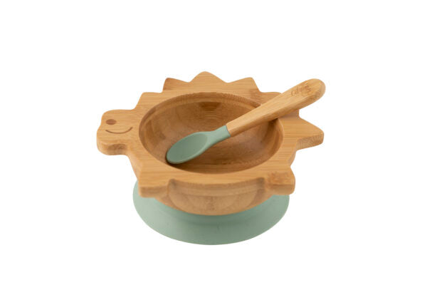 Citron Bamboo Bowl Set Dino Green