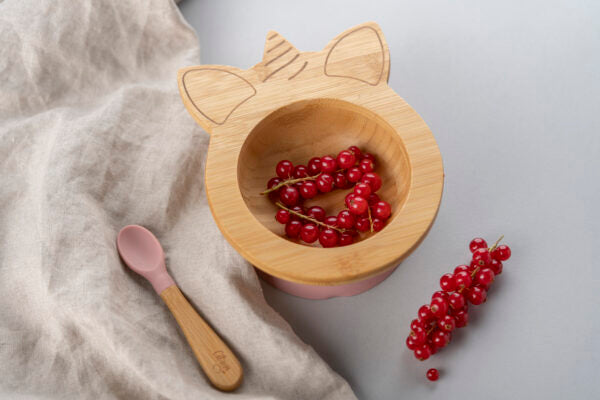 Citron Bamboo Bowl Set Unicorn Pink
