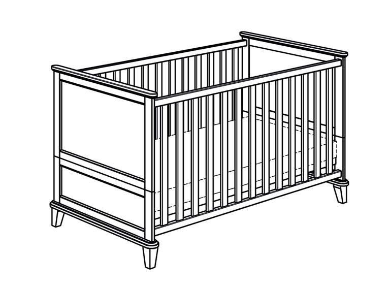 PAIDI SOPHIA Kinderbett 70x140 cm