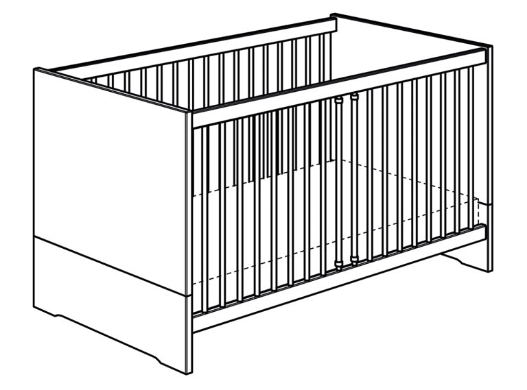 PAIDI STEN Kinderbett 70 x 140 cm