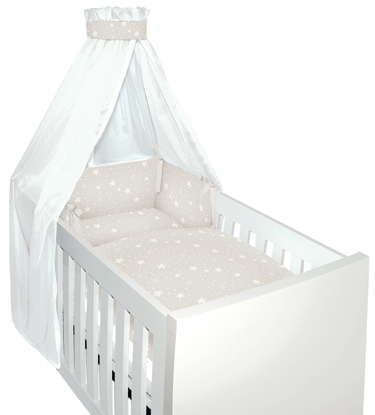 Bettset Tencel Starnight taupe 4tlg. inkl. gratis Fixleintuch