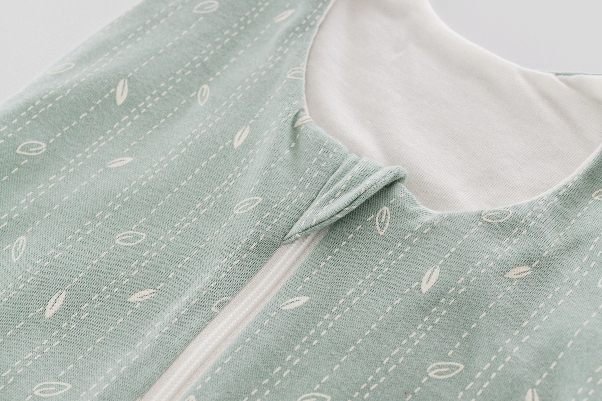 Träumeland Schlafsack LIEBMICH Blätter mint