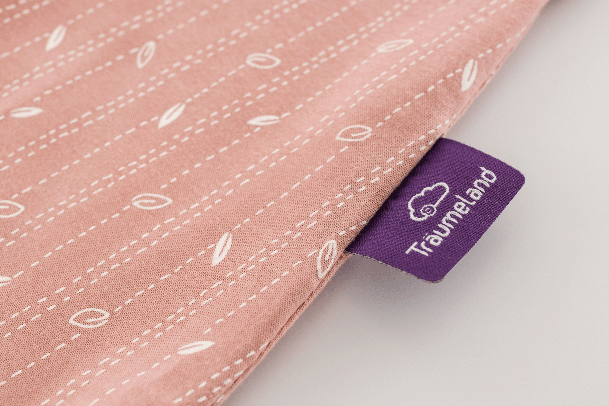 Träumeland Schlafsack LIEBMICH Blätter rosa