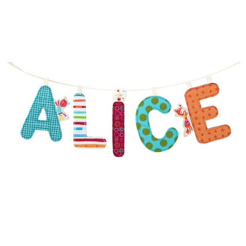 Leine für die Lilliputiens Buchstaben