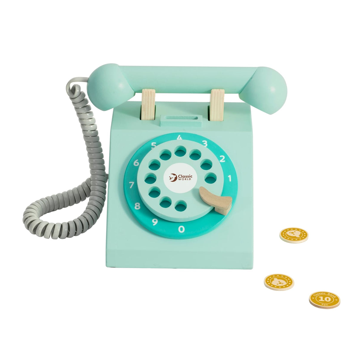 CLASSIC WORLD Spieltelefon aus Holz 36M+