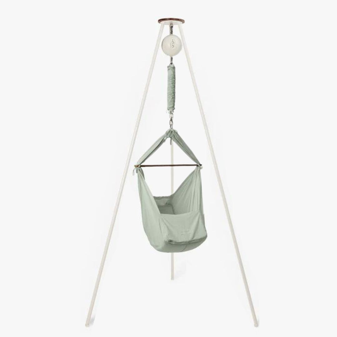 Moonboon Federwiegen-Set mit Gestell - Seagrass