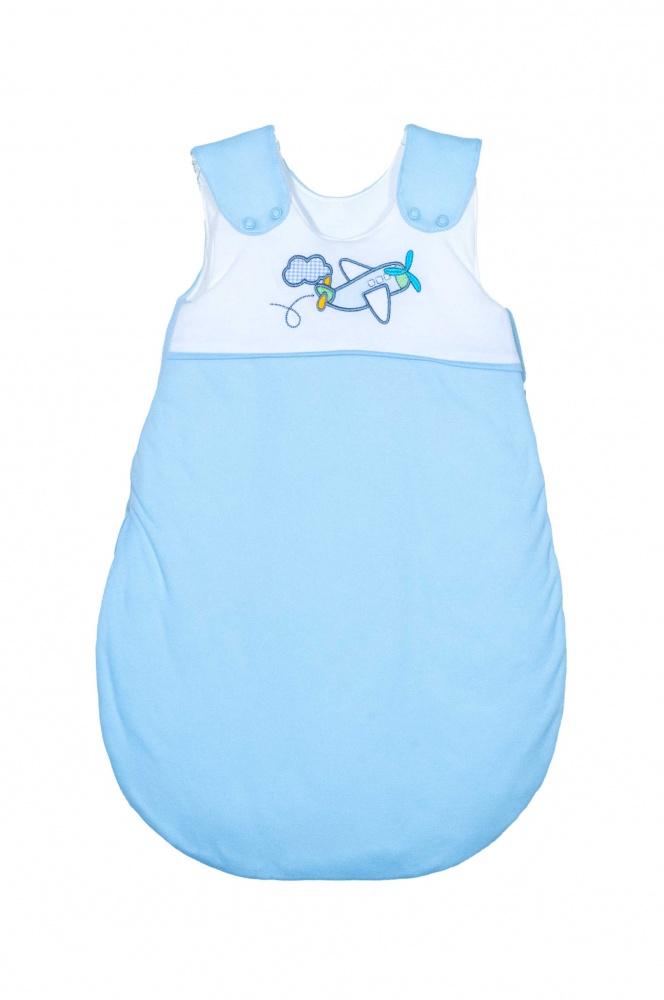 Kuli Muli Ganzjahresschlafsack Lyocell Jersey Dream Flight blau