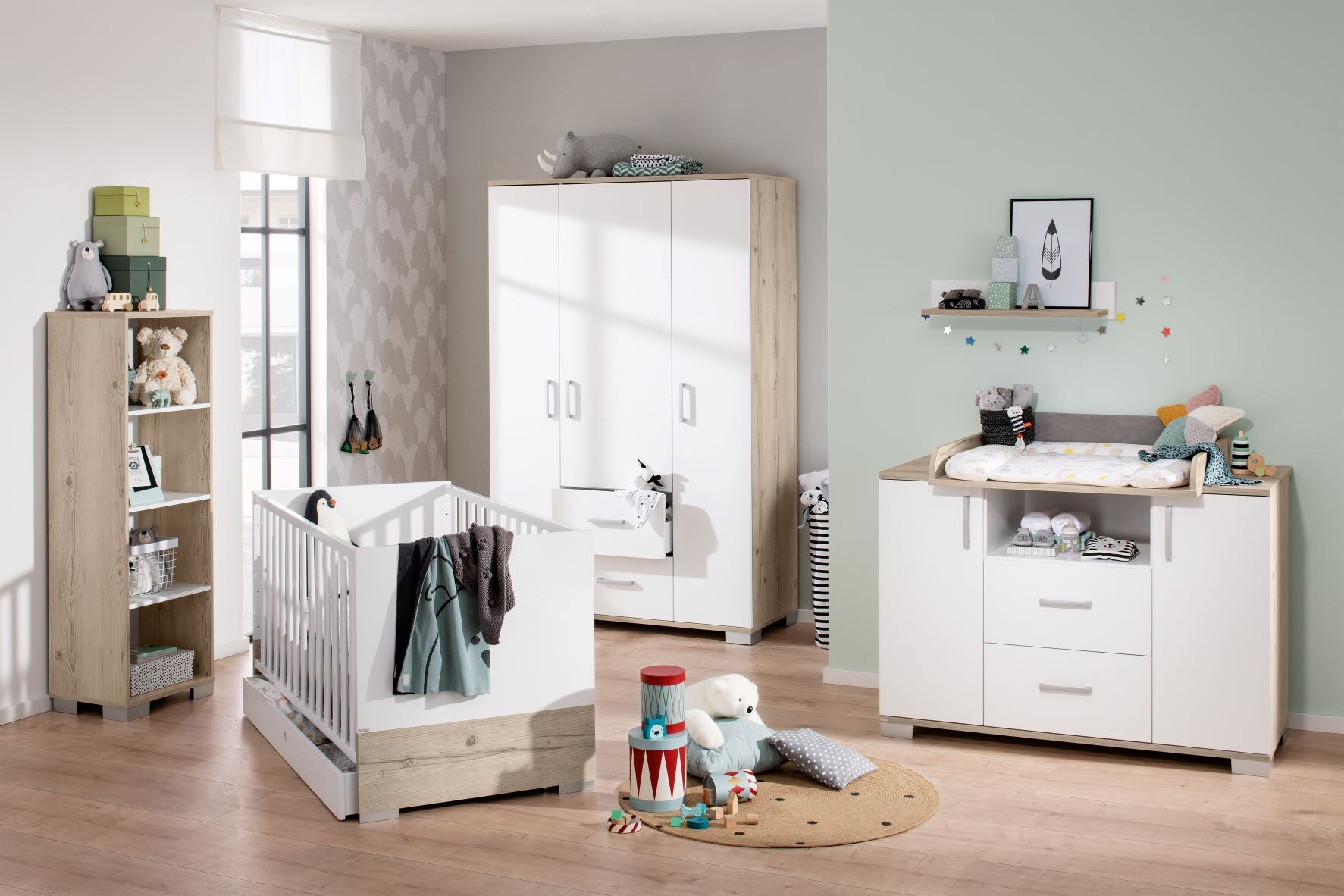 PAIDI ELVIS Kinderzimmer 4-teilig inkl. Wickelaufsatz   SONDERAKTION