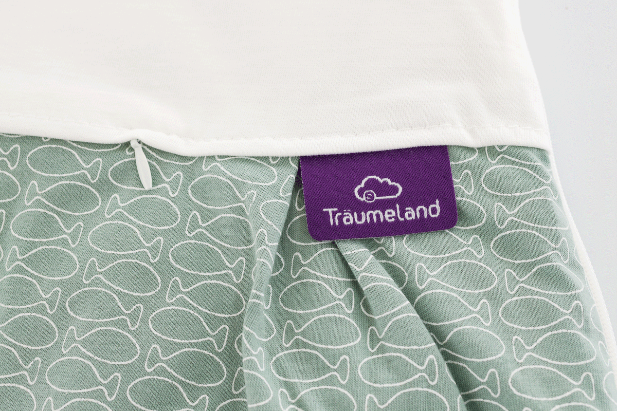 Träumeland LIEBMICH Schlafsack-Set Fische mint