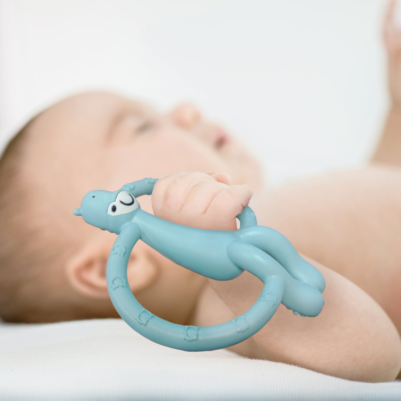 Kushies Silikonbeissring SiliSafari Nilpferd