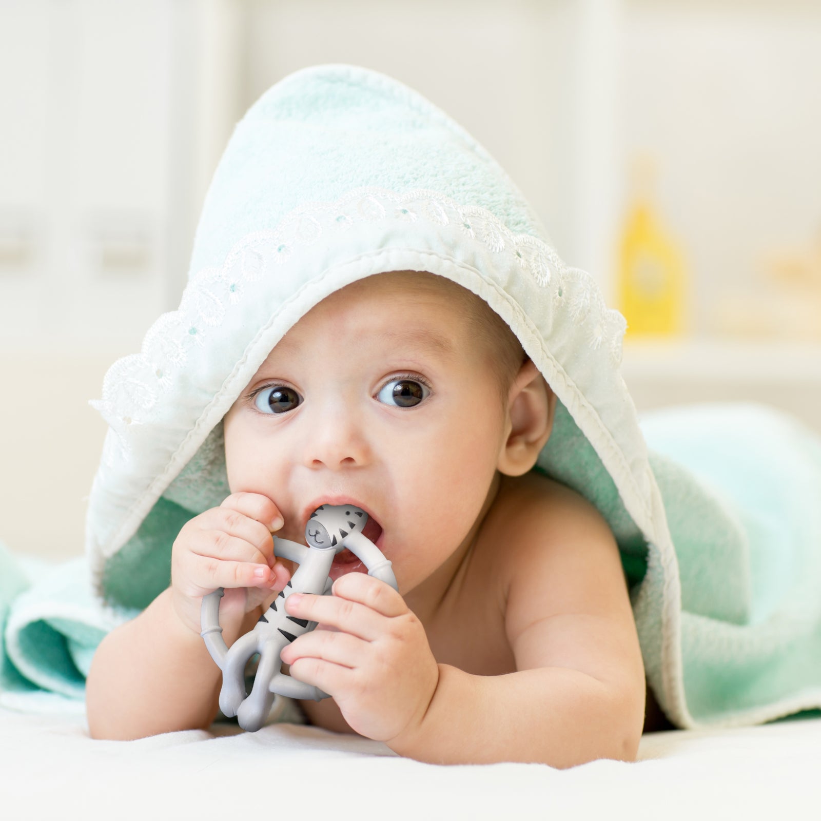 Kushies Silikonbeissring SiliSafari Zebra