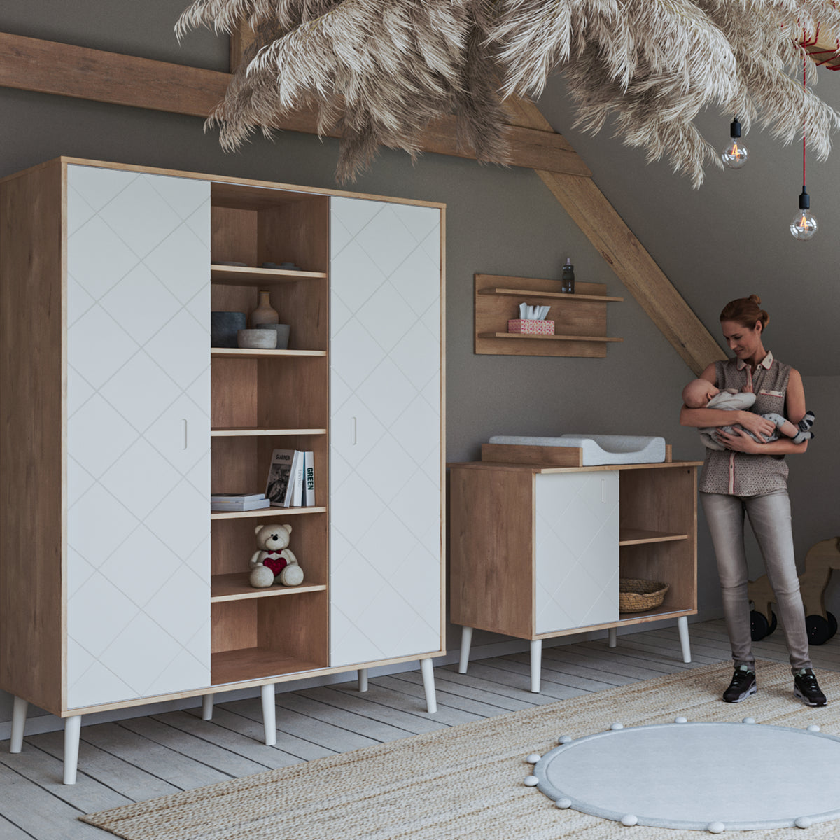 BISAL Peak Schrank XL nature-weiss