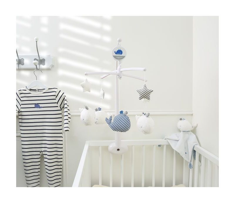 Sauthon Mobile Blue Baleine