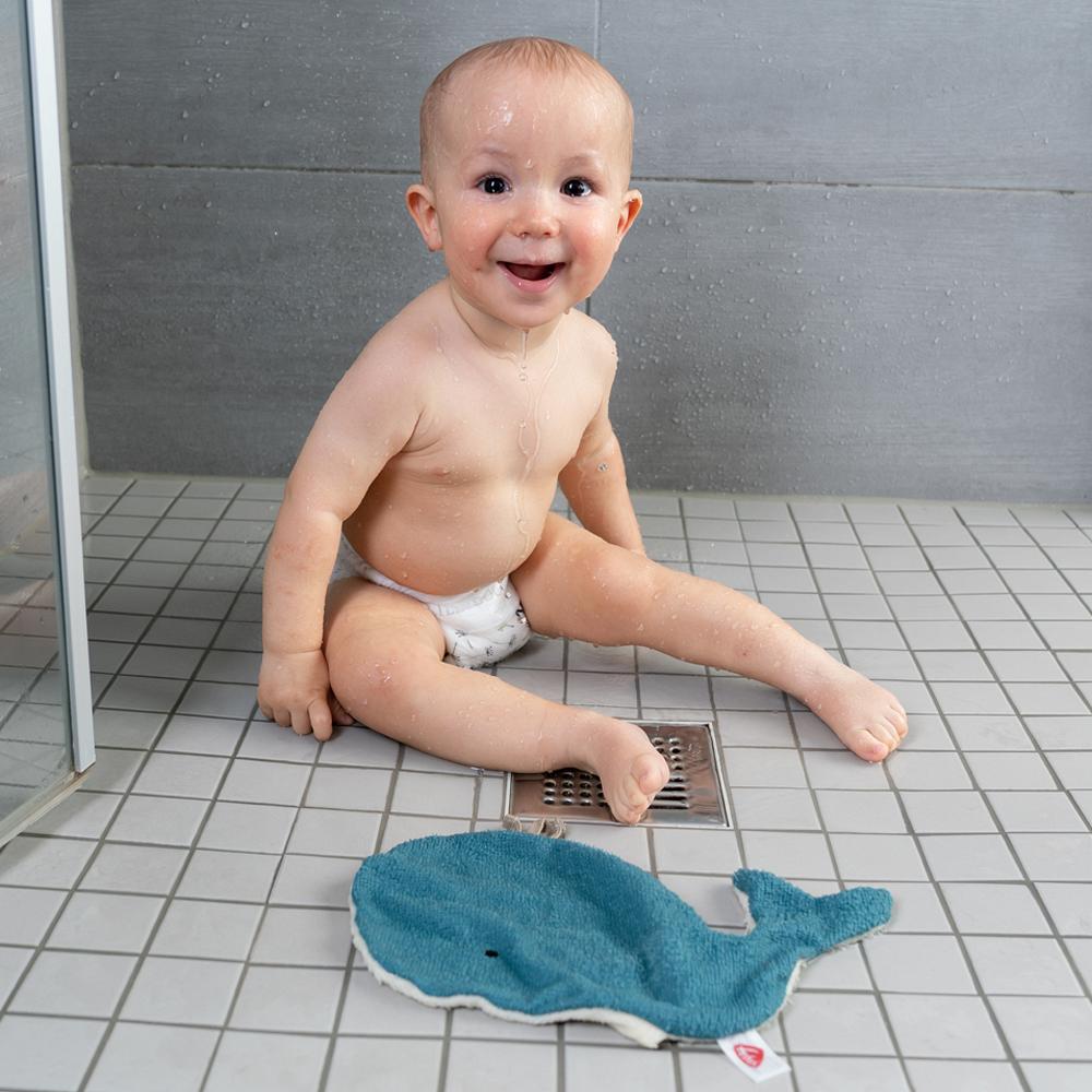 Fehn Badeset Wal mit Kapuzenbadetuch fehnNATUR *sale*