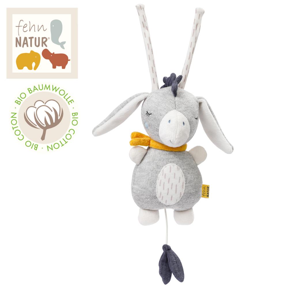 Fehn Mini-Spieluhr Esel NATUR