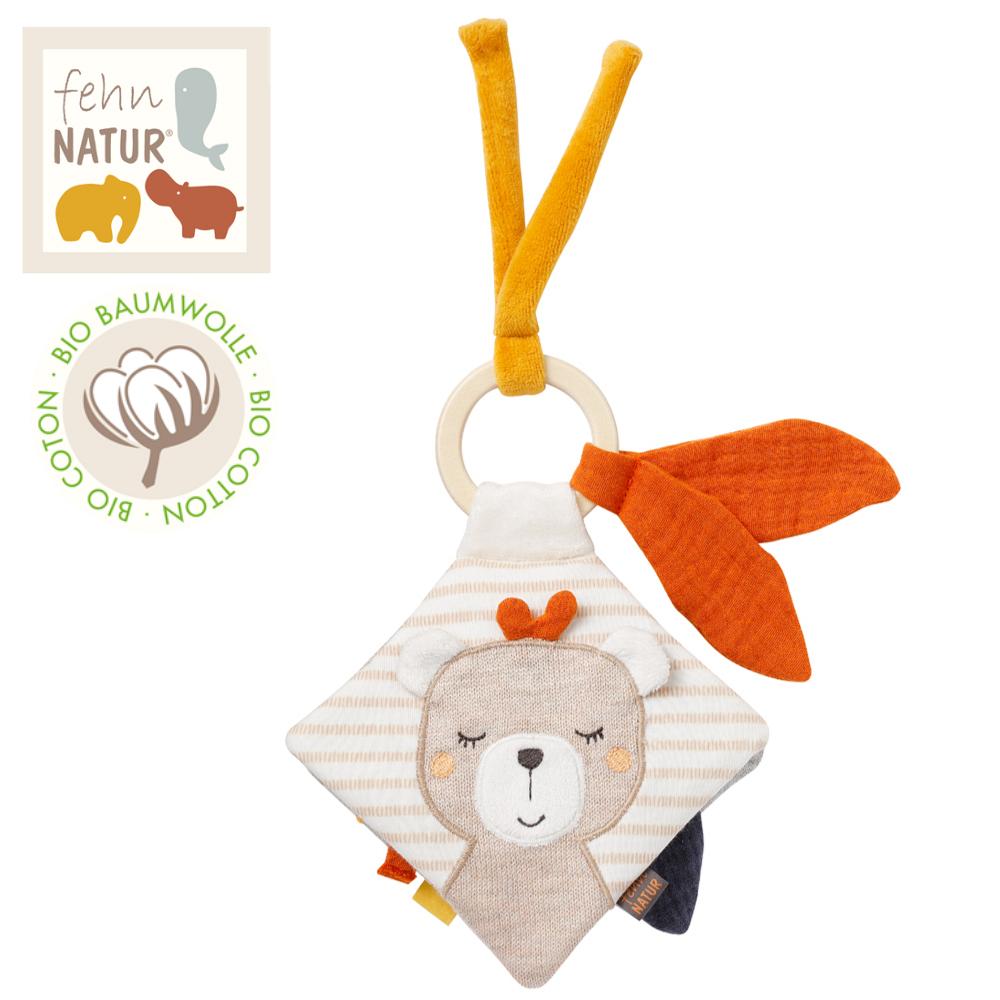 Fehn Stoffbuch Esel & Teddy NATUR