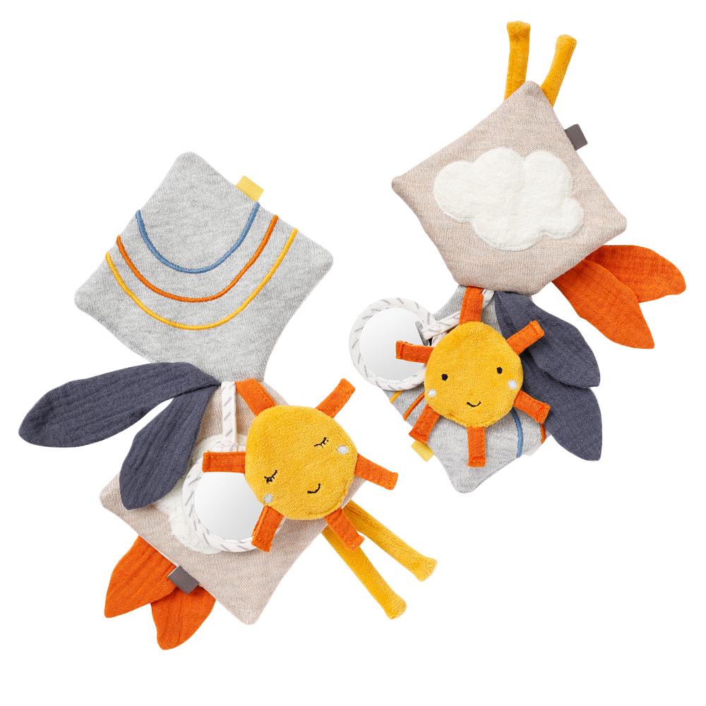 Fehn Stoffbuch Esel & Teddy NATUR