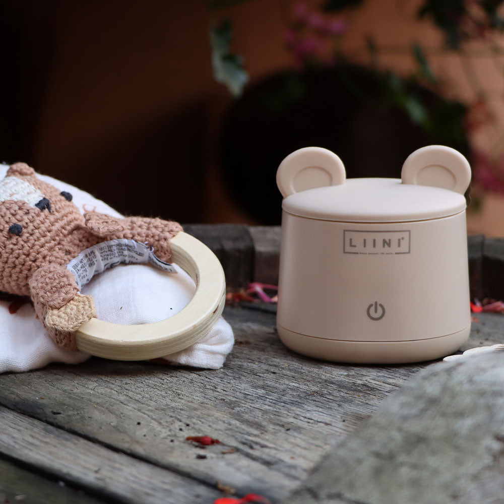 LIINI 2.0 Flaschenwärmer für unterwegs mit Akku Beige