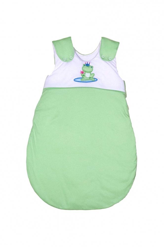 Kuli Muli Ganzjahresschlafsack Lyocell Jersey Frog King grün