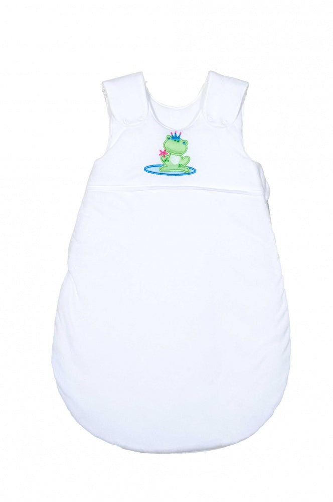 Kuli Muli Ganzjahresschlafsack Lyocell Jersey Frog King weiss
