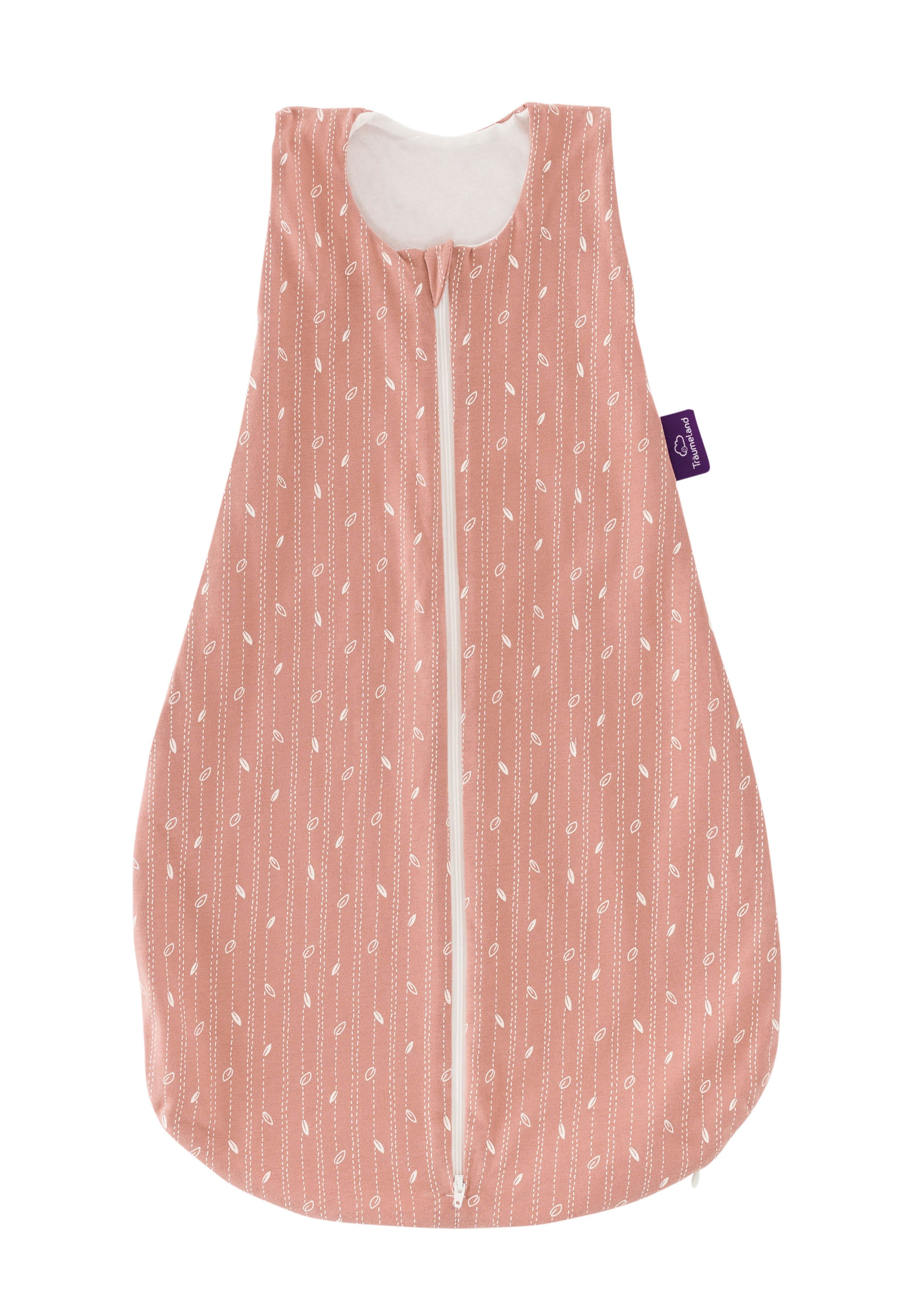 Träumeland Schlafsack LIEBMICH Blätter rosa