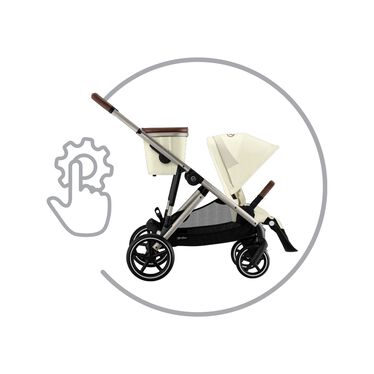 Cybex Gazelle S taupe mit Tragewanne Seashell Beige