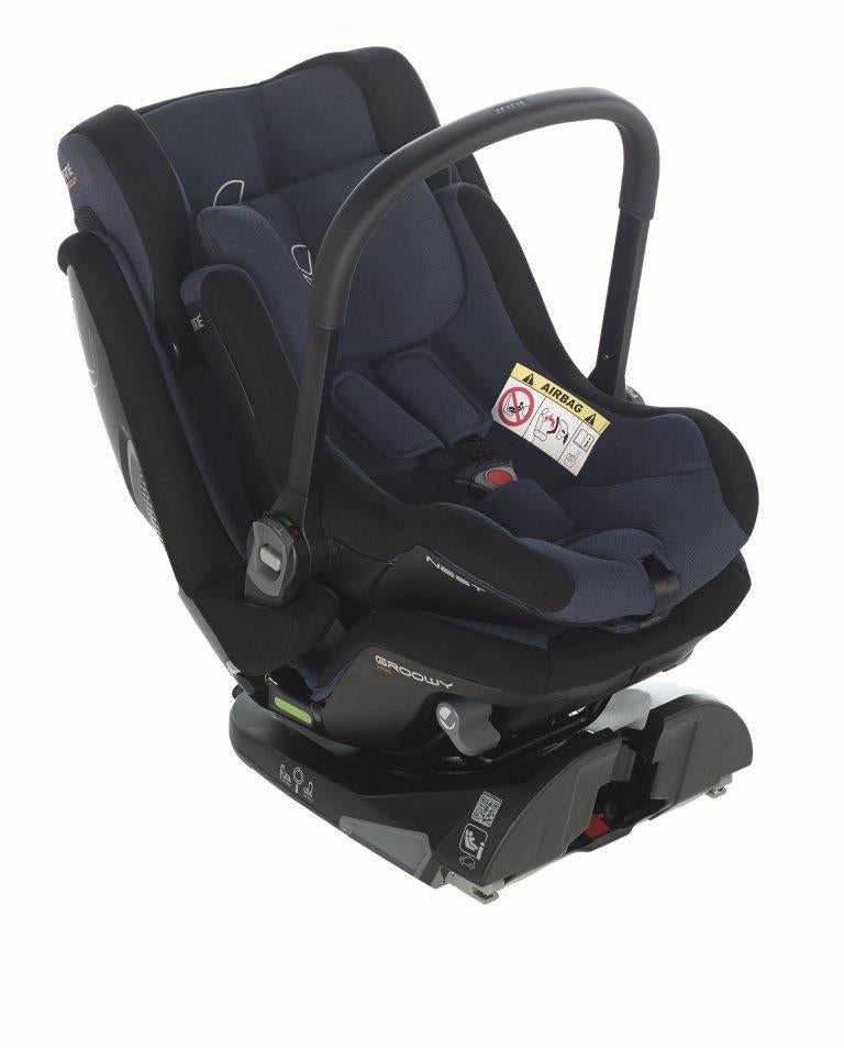 Jané Autositz Groowy + Nest Moon blue