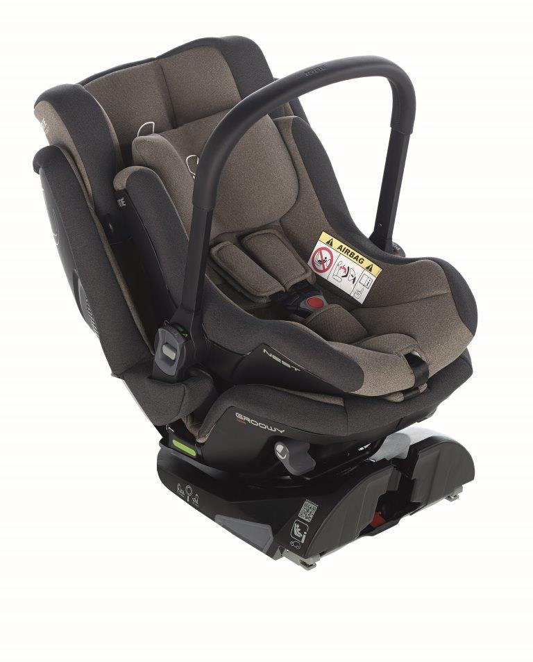 Jané Autositz Groowy + Nest Grey taupe