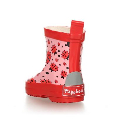 Playshoes Gummistiefel Halbschaft Marienkäfer