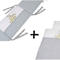 Bebe`s Collection Bettwäsche & Kopfschutz Set Hasi