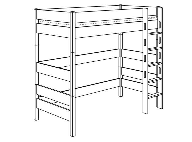 PAIDI BIANCOMO Etagenbetten Höhe 183 cm