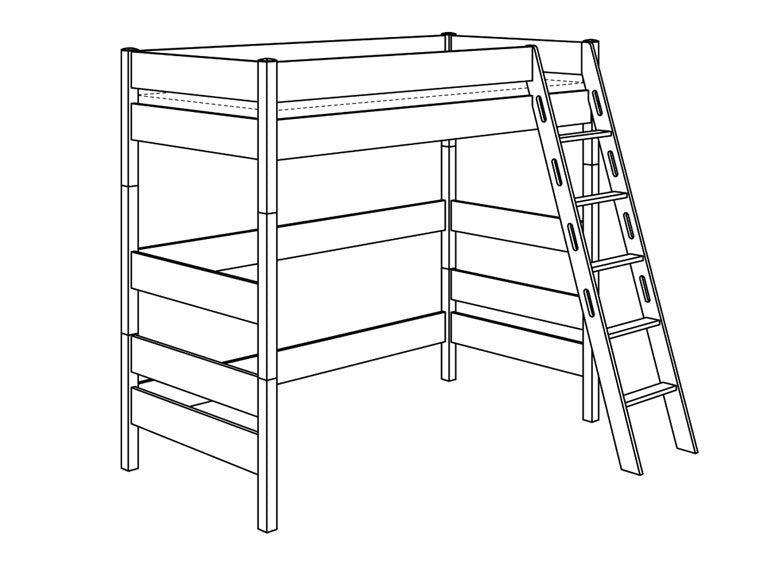 PAIDI BIANCOMO Etagenbetten Höhe 183 cm